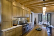 House In Forested Landscape Kitchen