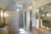 House In Forested Landscape Master Bathroom