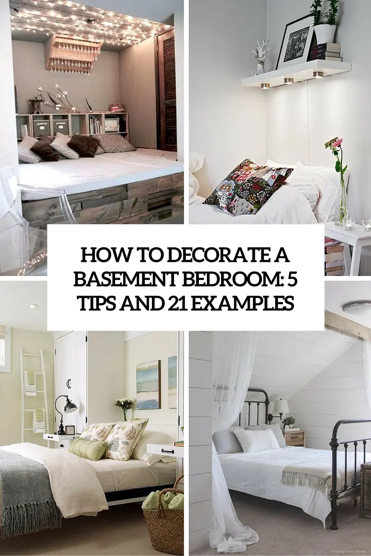 how to decorate a basement bedroom 5 tips and 21 examples cover