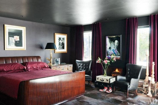 How To Decorate Your Bedroom With Marsala: 20 Ideas
