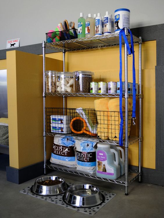 How to organize all your pet supplies comfortably ideas  7