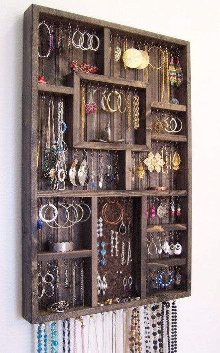 How to organize your jewelry in a comfy way ideas  12