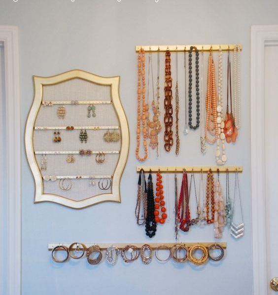 How to organize your jewelry in a comfy way ideas  20