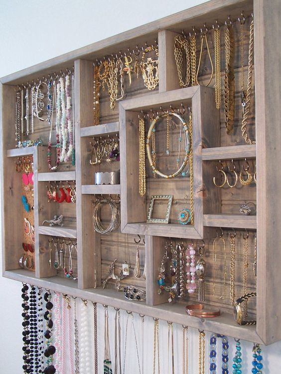How to organize your jewelry in a comfy way ideas  5