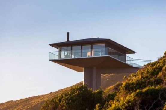Iconic Pole House That Overlooks Ocean On 3 Sides