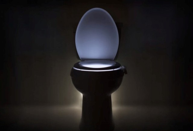 Illumibowl toilet seat lights in different lights  1