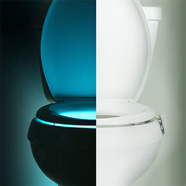 Illumibowl toilet seat lights in different lights  2