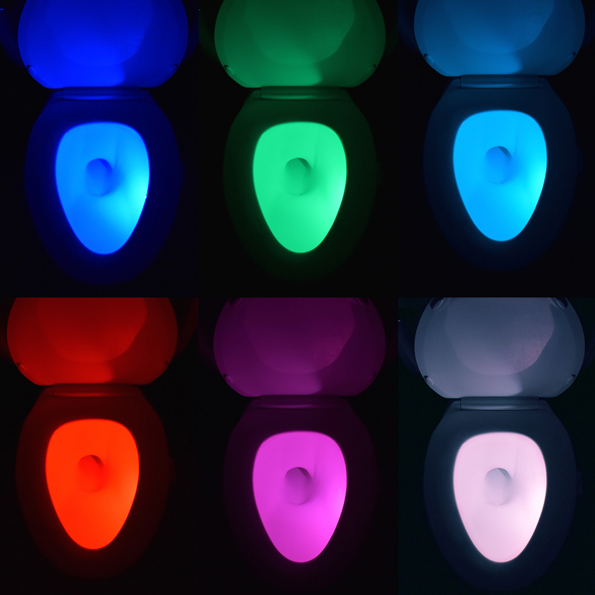 Illumibowl toilet seat lights in different lights  4