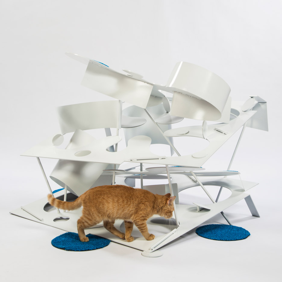 Imaginative and bold cat houses with futuristic designs  6