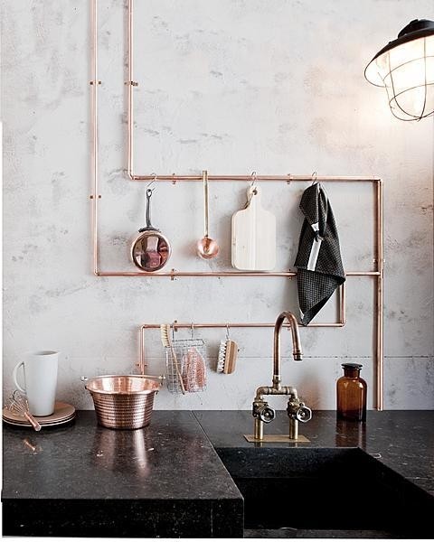 Industrial Interiors With Pipes