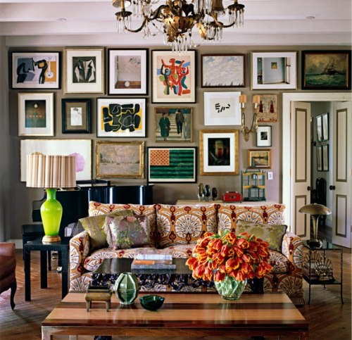 Intriguing art works could always provide that unique character that all boho interiors crave for.