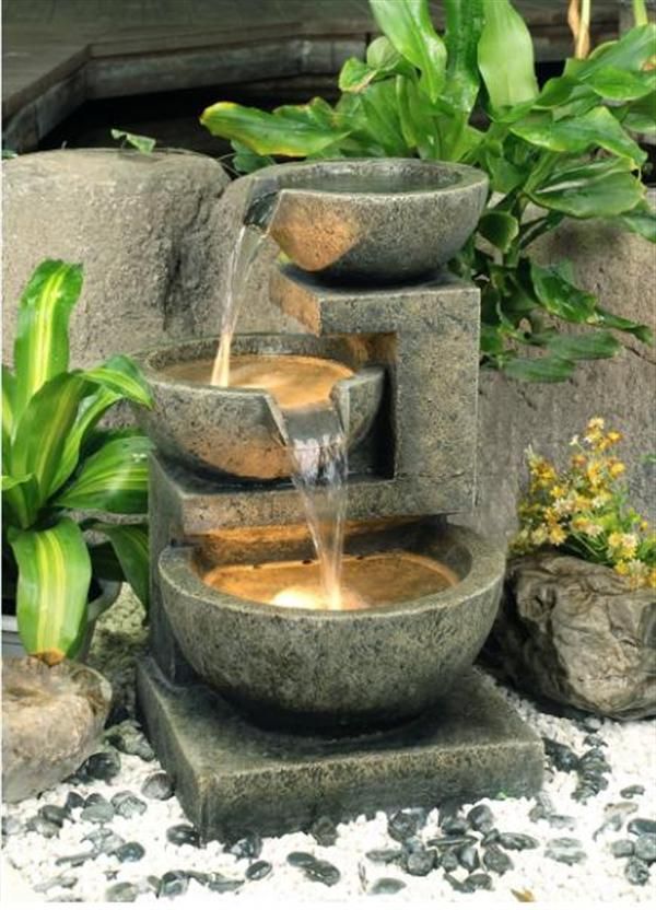 A stone bowl fountain is a very zen like and beautiful piece for an Asian garden
