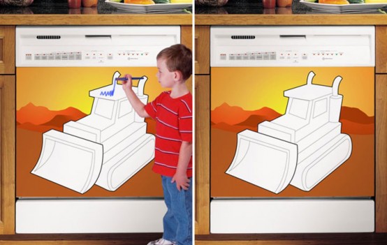 Cool Kids Dry Erase Boards – Dishwasher Cover Panels by Applicianist Art