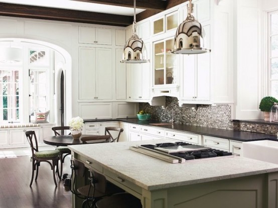 Some kitchen islands are so compact that you can only fit a cooking top there. They are still quite practical.