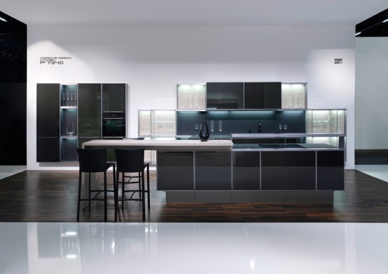 Modern and Mannish Kitchen With Carbon Doors