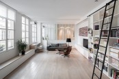 Laconic And Functional Paris Loft With Built In Storage