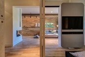 Lively Modern Apartment Interior Wrapped In Wood
