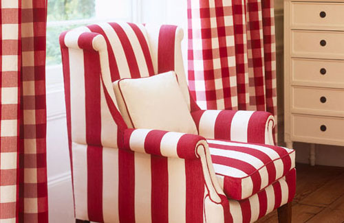 Living Room In Candy Stripes