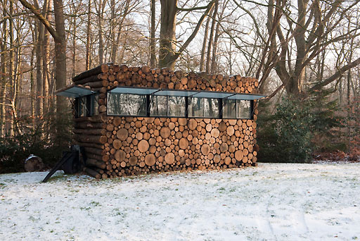 Log House as Garden Home Office Cabin
