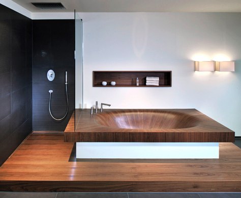 Luxurious Wooden Bathtubs