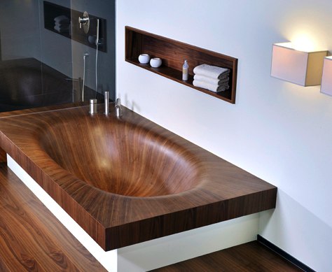Luxurious Wooden Bathtubs