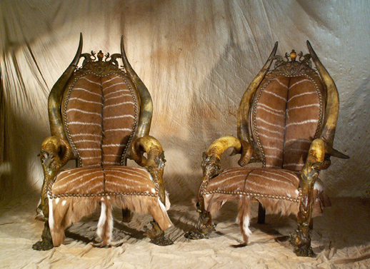 Exotic Luxury Furniture with Tribal and Gothic Touches