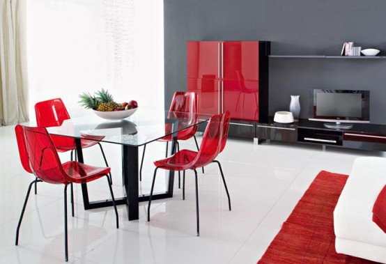 Lynea – Contemporary dining chairs by Domitalia
