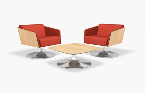 Lyra Club Lounge Chairs With Table