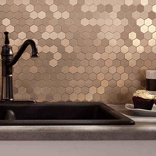 Metallic tiles decor ideas  23