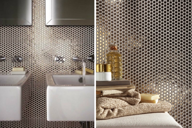 The Hottest Décor Trend: 27 Metallic Tile Décor Ideas