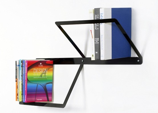 Minimalist Steel Bookshelf – DUO Bookshelf by Ana Linares