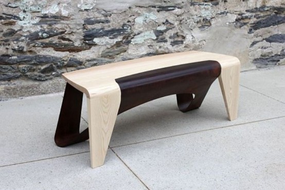 Minimalist And Unusual Furniture Of Various Types Of Wood