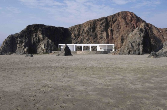 Minimalist House Located On Deserted Beach