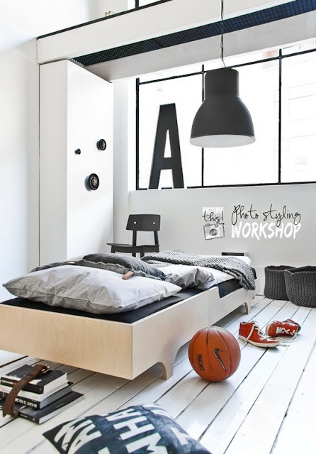 Loft-like room designs are perfect for teenage boys cuz they looks modern and stylish. Every kid in this age wants to be like that.