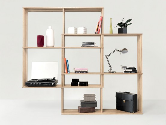 Modern And Versatile X2 Bookshelf From Solid Oak