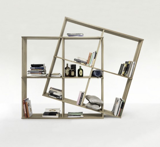 Modern And Versatile X2 Bookshelf From Soild Oak