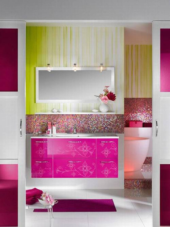 Modern Colorful Bathroom