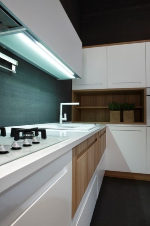Modern Kitchen Of Natural Elm Wood By Stosa