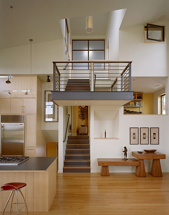 Modern Remodel Of The Post War Split Level House Into A Five Level House