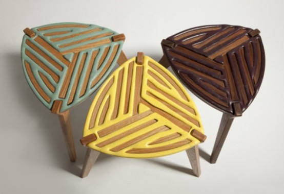 Modern Stools Made Using Unique 75% Control Process