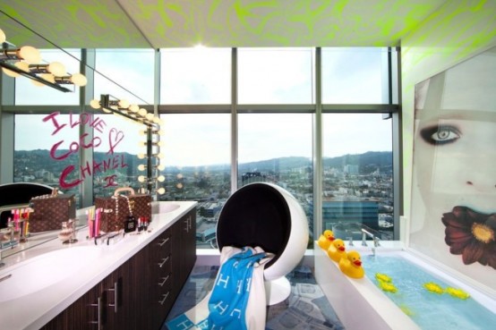 Modern Surrealist Penthouse With Colorful Interiors