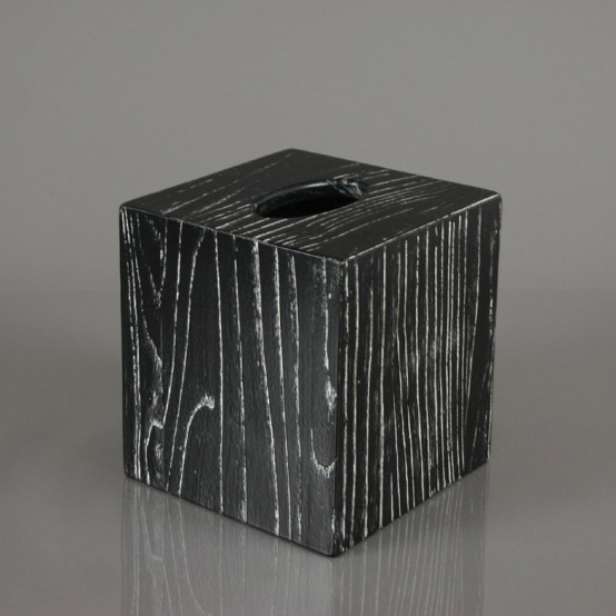 Modern Wood Tissue Box