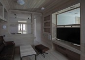Moscow Apartment With A White Oak Zone