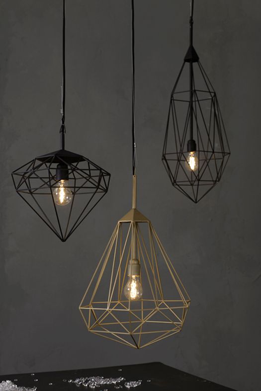 Black and tan geometric lampshades will make your modenr or contemporary space more eye catchy, you may also add them to an industrial space