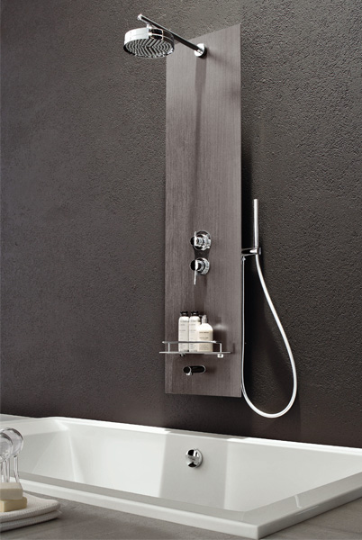Multifunctional Dark Grey Shower Panel