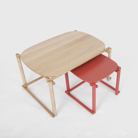Simple Nesting Tables With The Interlocking Wooden Bars – Aina by Foundry