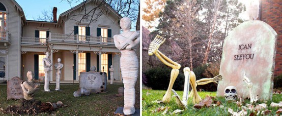 Craft a small graveyard for your front yard.