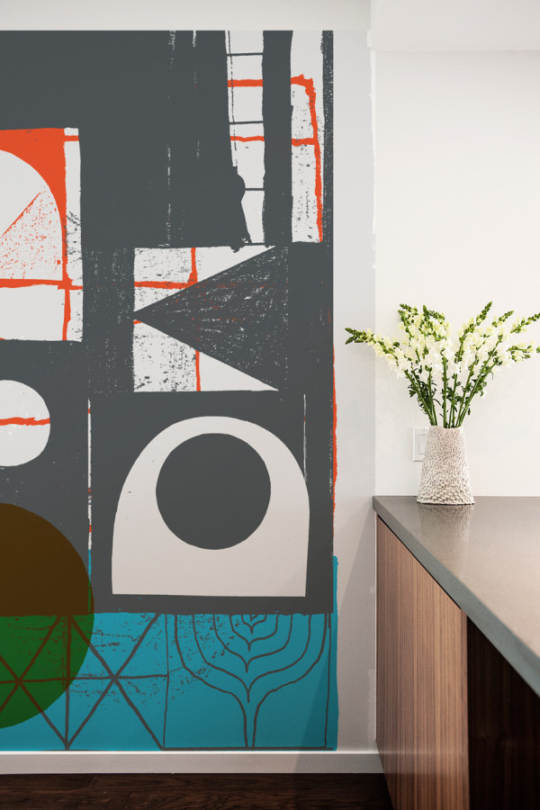 Oversized graphic wall panels to make a statement  10