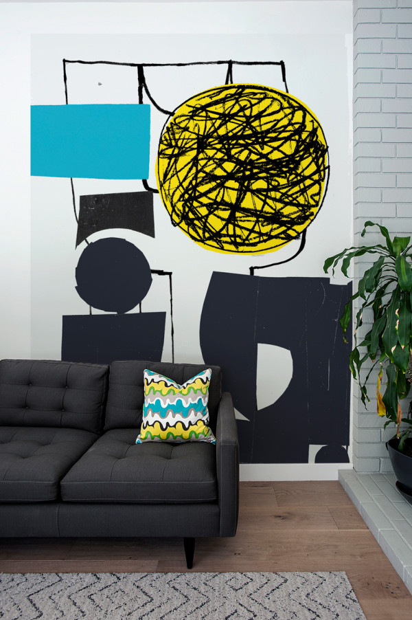 Oversized graphic wall panels to make a statement  5