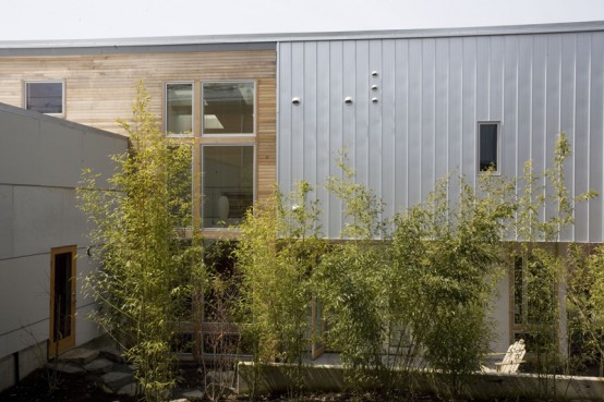 Pair of Connected Row Homes with Bamboo-Filled Courtyard
